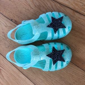 Crocs Fisherman Sandals w/Black Star - toddler sz8